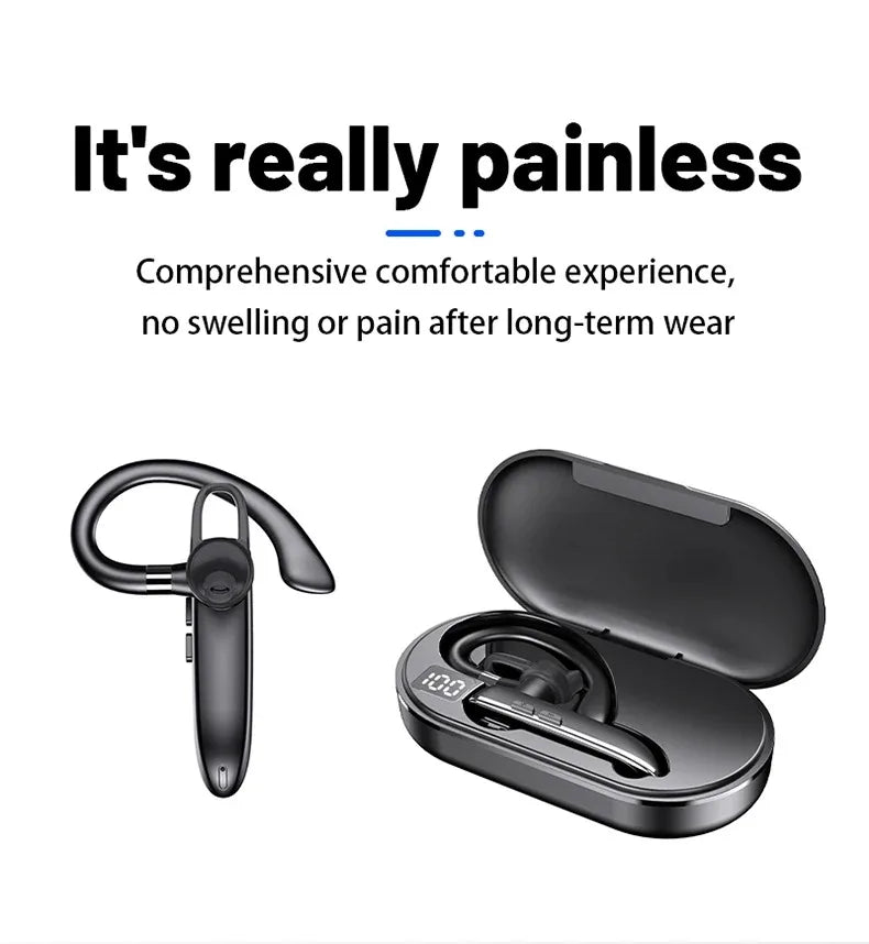 Wireless Bluetooth Earphones with ENC Noise-Cancelling Microphone