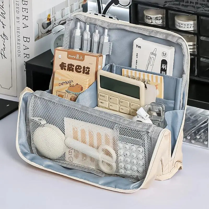Large Capacity Pencil Case & Stationery Storage Bag