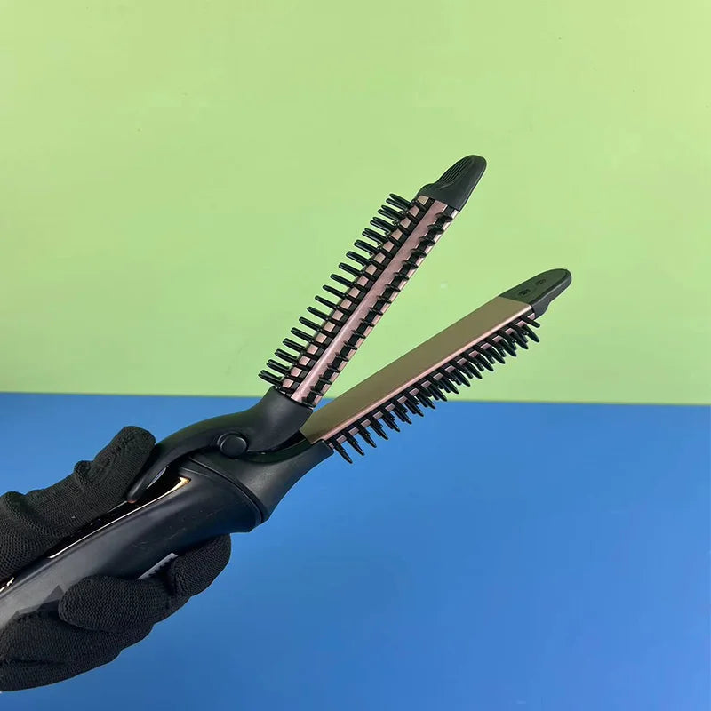 Multi-Functional Hair Straightener – Ceramic Plates for Straight & Curly Styles