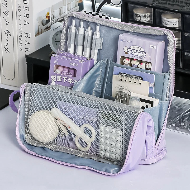 Large Capacity Pencil Case & Stationery Storage Bag