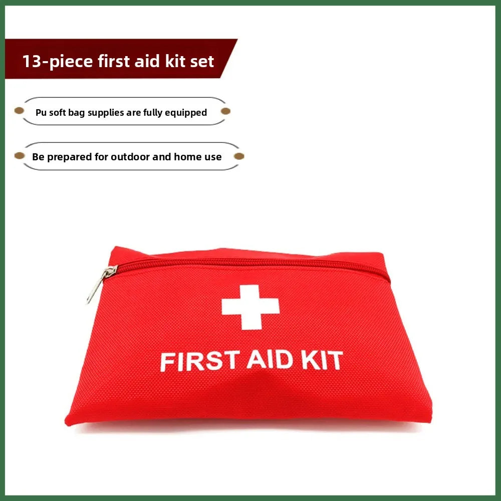 13-Piece Portable First Aid Kit - Outdoor, Home & Travel