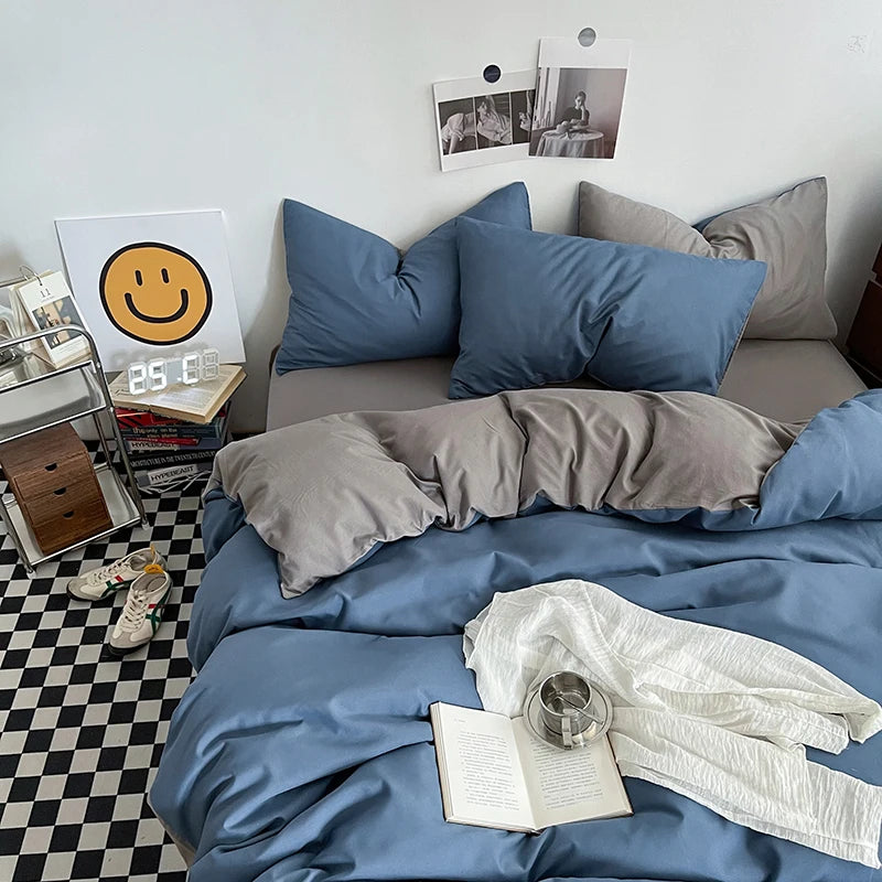 Washed Cotton Duvet Cover Set