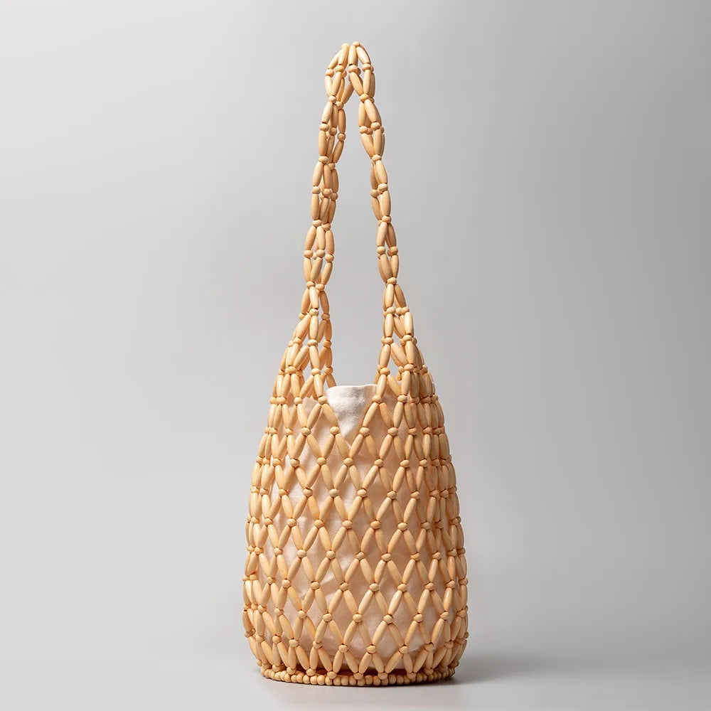 Woven Beaded Handbag