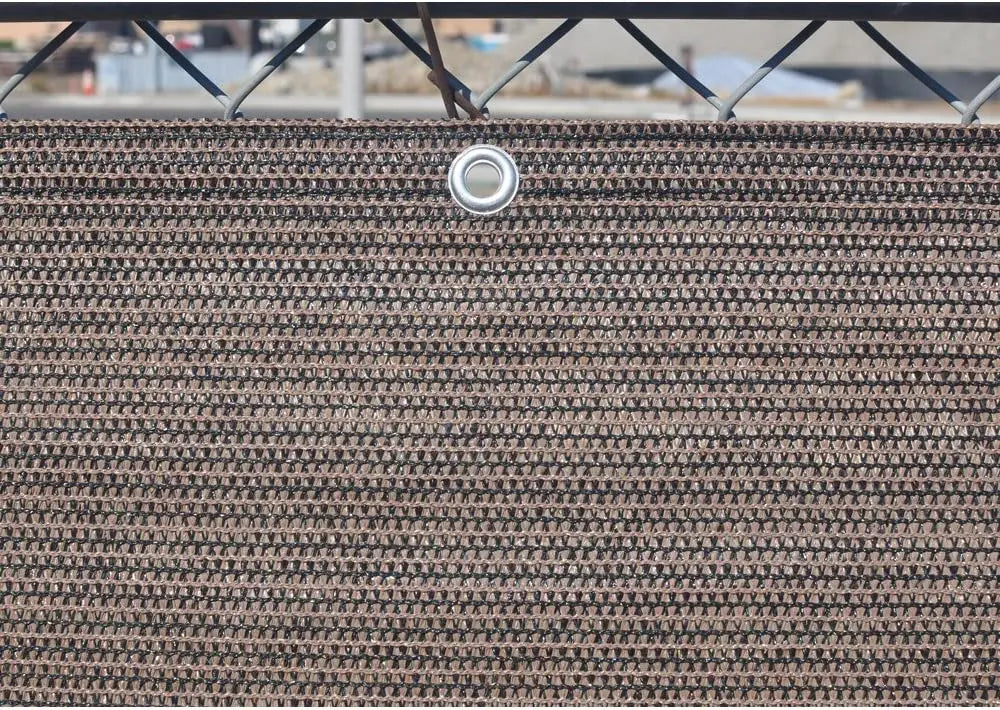 Patio Fence Privacy Screen Mesh with Grommets & Zip Ties