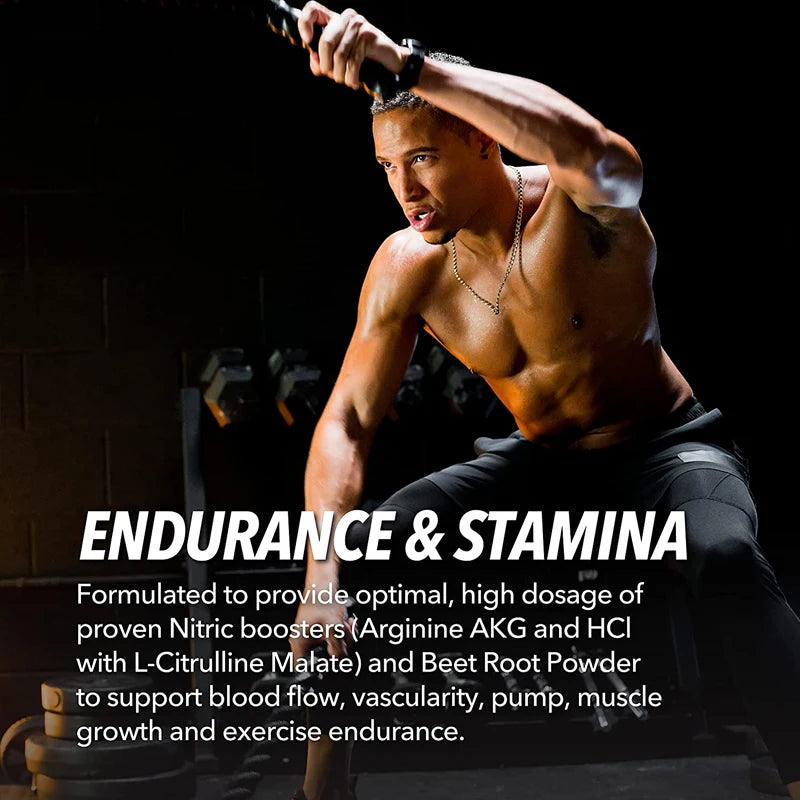 L-Arginine Supplement - Muscle Strength & Blood Flow Support