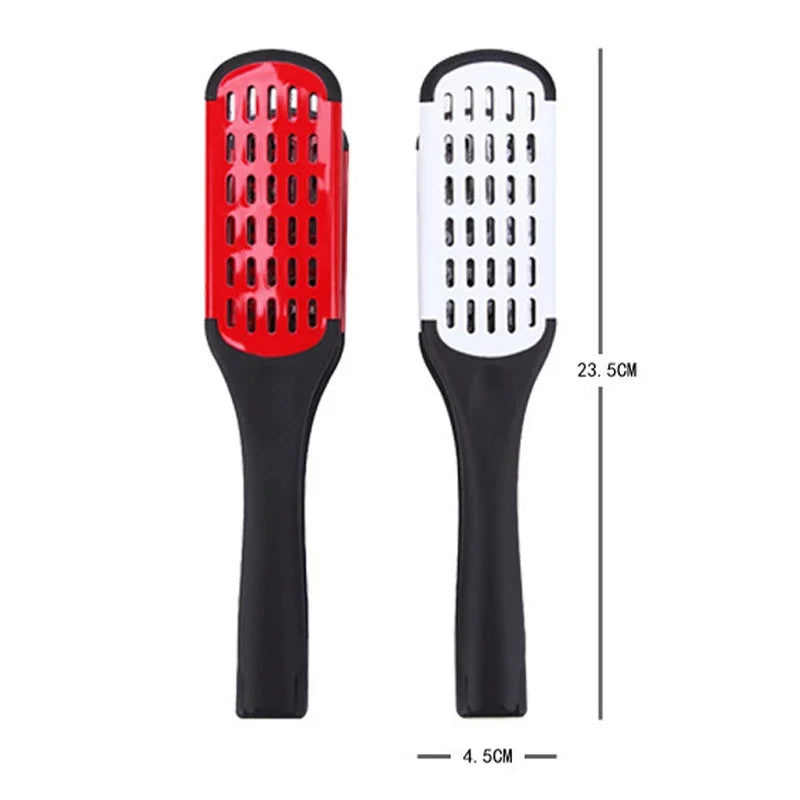 Pro Double Brush Nylon Hair Straightener