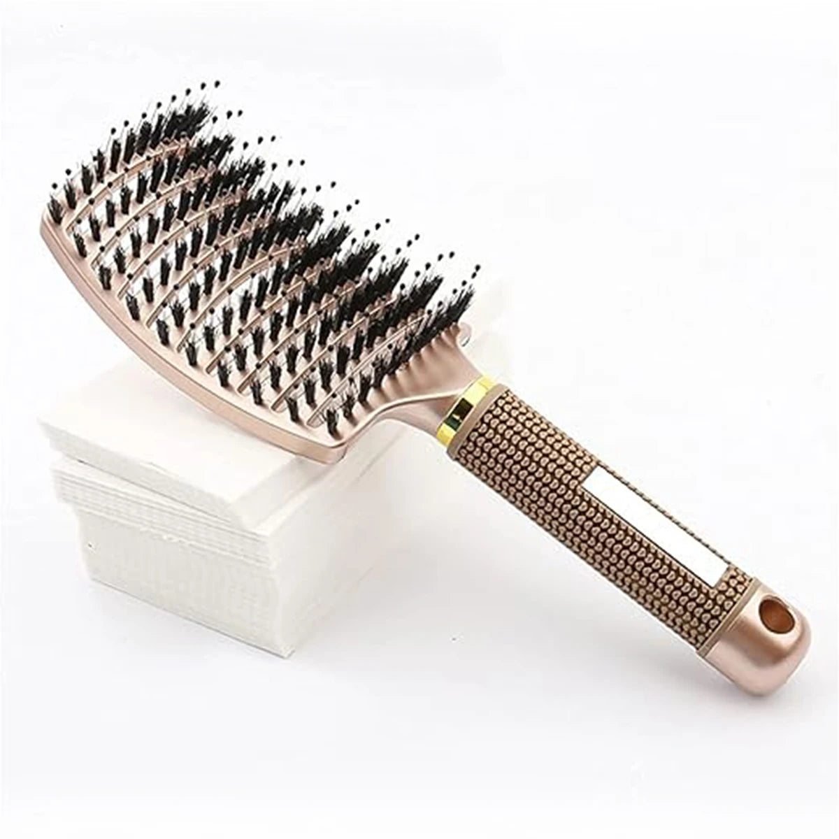 Boar Bristle & Nylon Pin Hairbrush – Smoothing & Detangling Brush