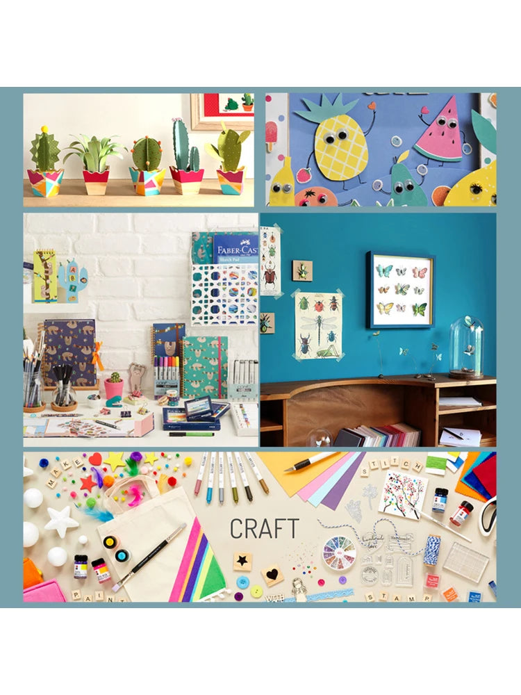 2000+ Piece DIY Arts & Crafts Supplies Kit with Carrying Box