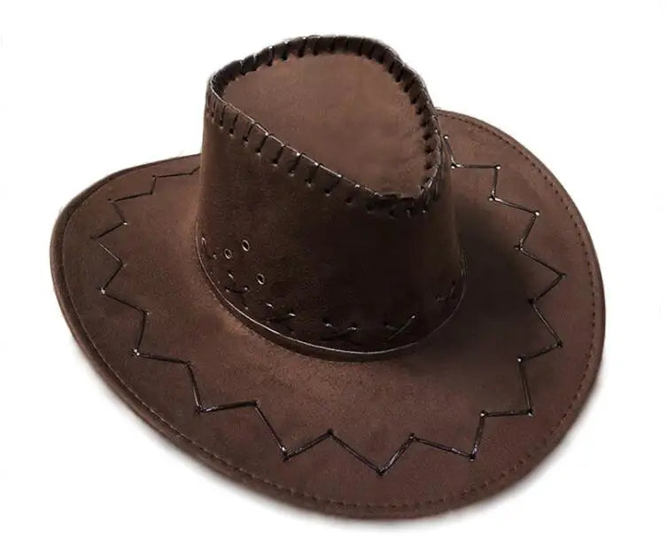 6-Piece Cowboy Costume Accessories Set - Hat, Bandanna, Toy Guns & Belt Holsters