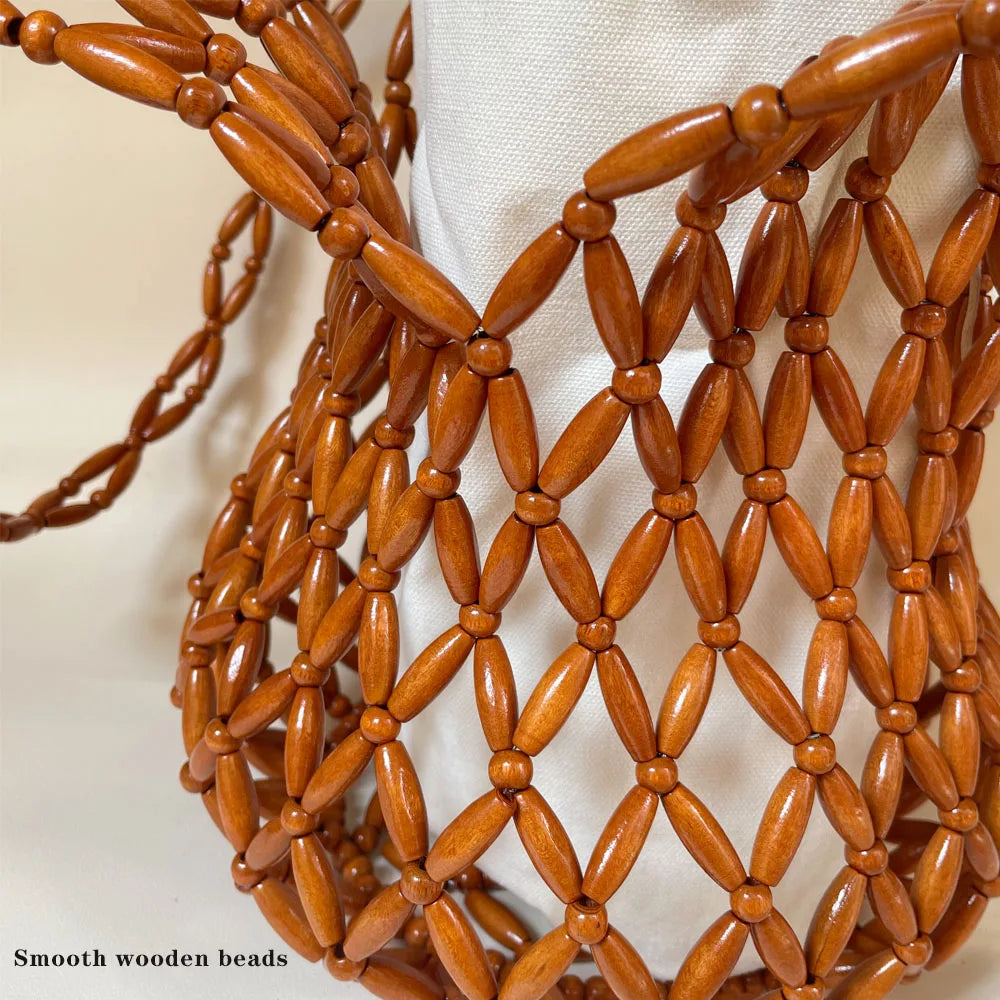 Woven Beaded Handbag