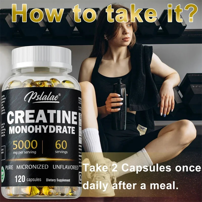 Creatine Monohydrate - Vegetarian & Gluten-Free Muscle Strength Formula