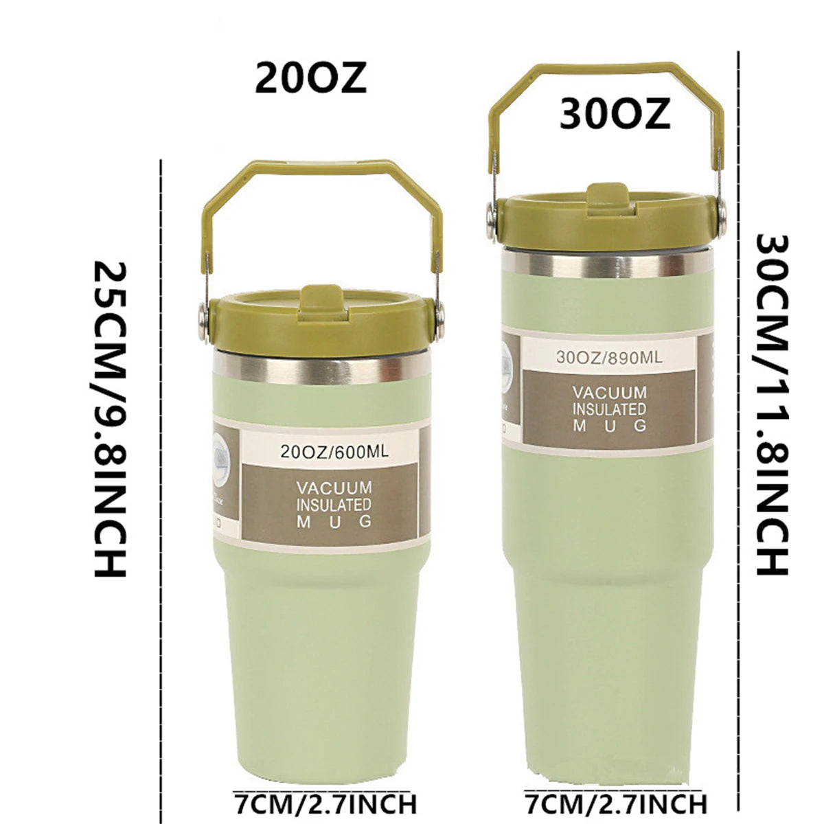 Stainless Steel Vacuum Tumbler with Lid – 20oz or 30oz