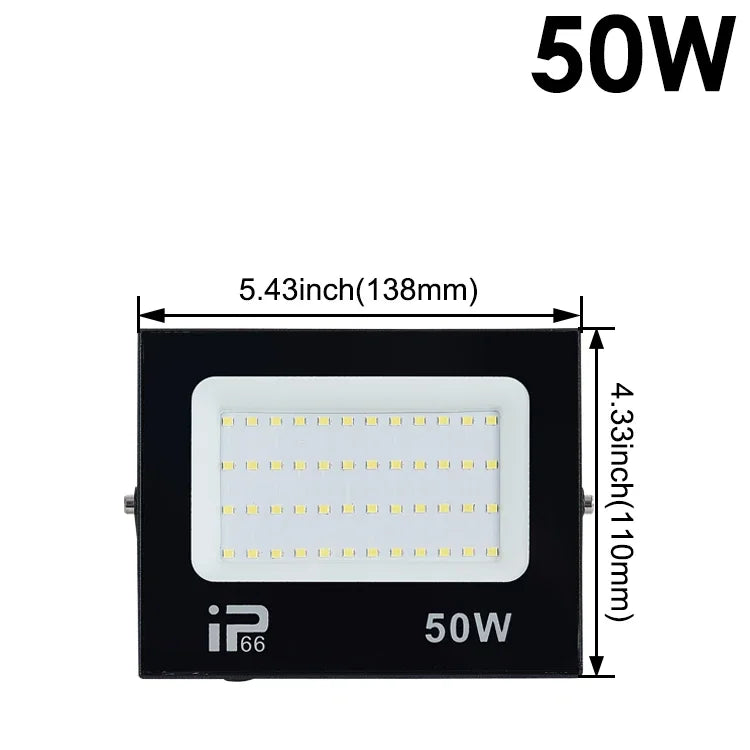 LED Flood Light - Spotlight 100W 150W 200W - Outdoor Lighting 6500K Waterproof - Lamps AC220V