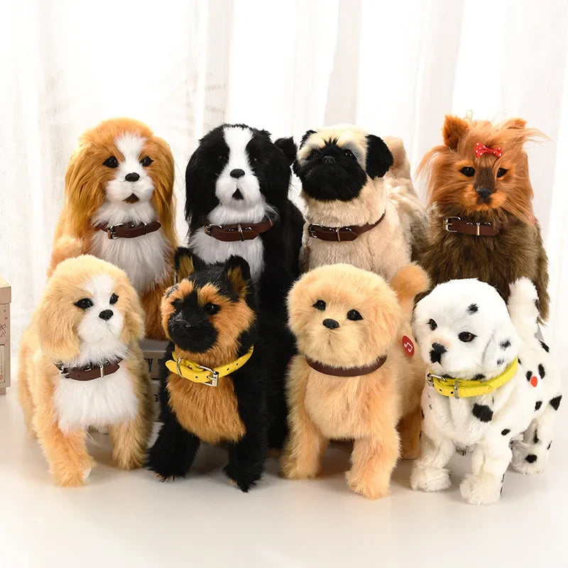 Interactive Simulation Electric Dog Toy with Voice Control & Music