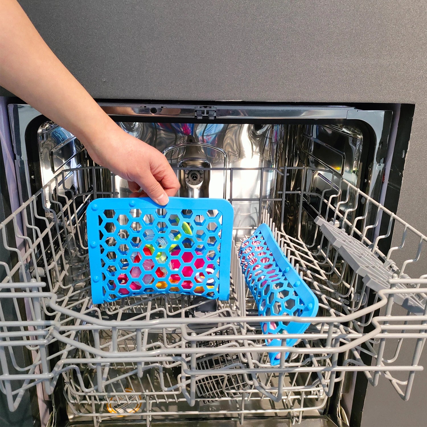 Silicone Dishwasher Bag for Baby Items, Adjustable Sizing