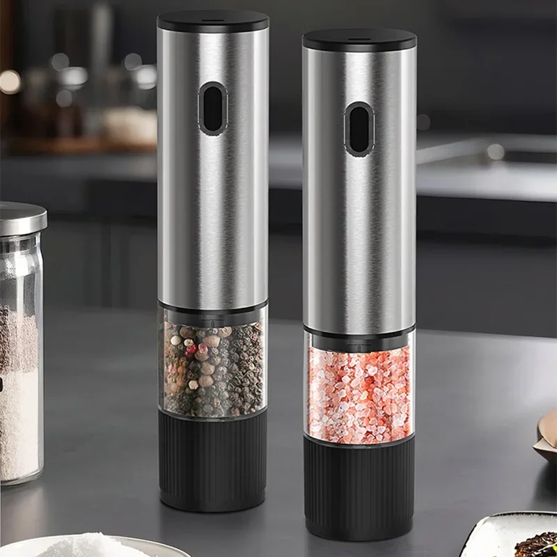 Electric Salt & Pepper Grinder – Rechargeable, Adjustable Coarseness