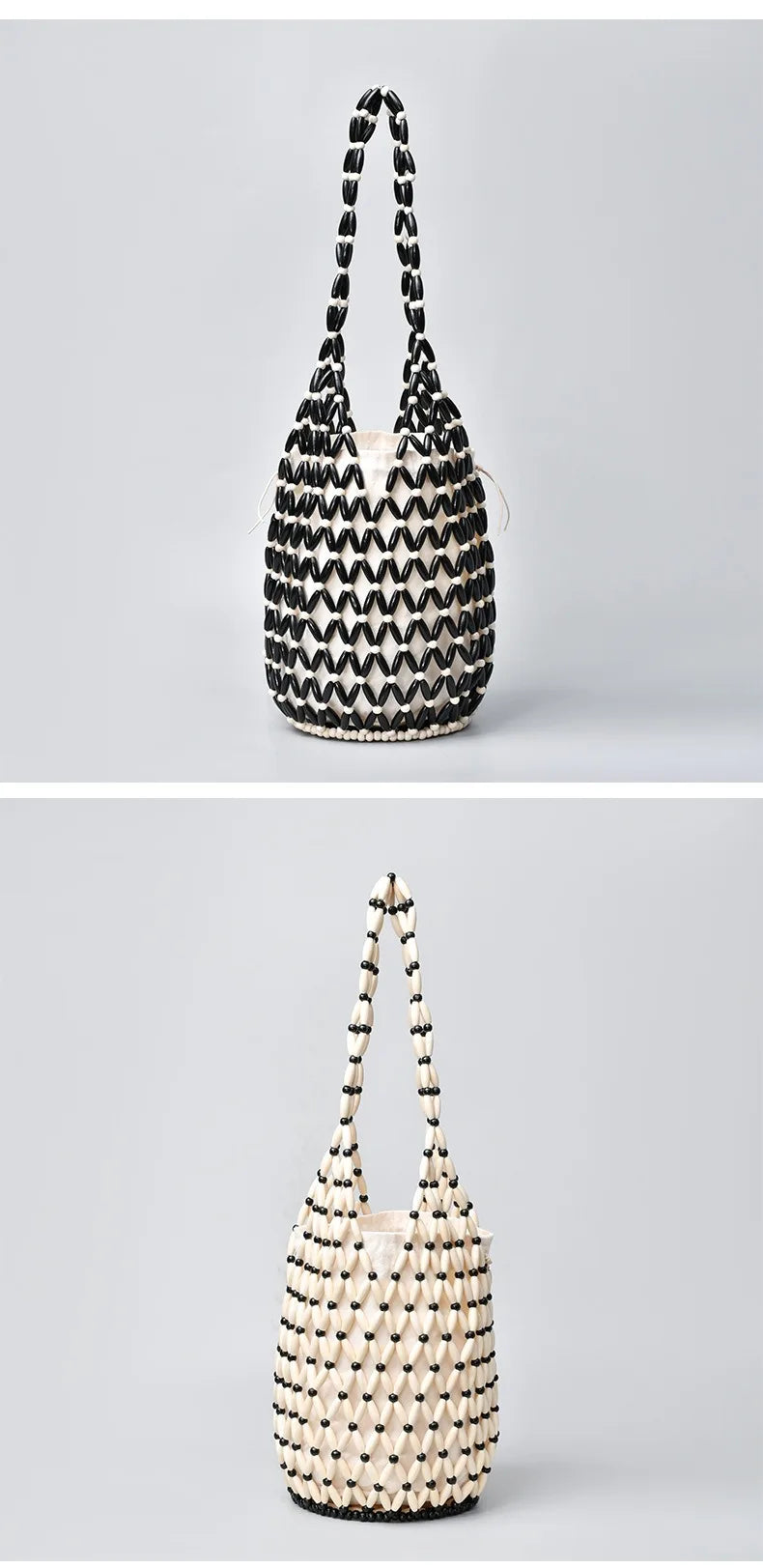 Woven Beaded Handbag