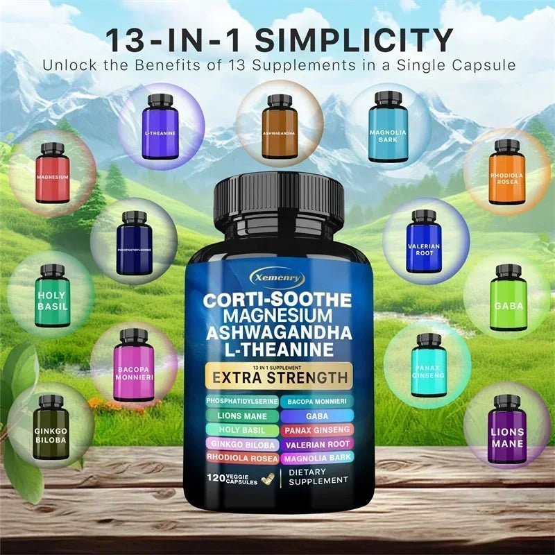 Corti-Soothe Supplement - Cortisol & Adrenal Support for Stress Relief