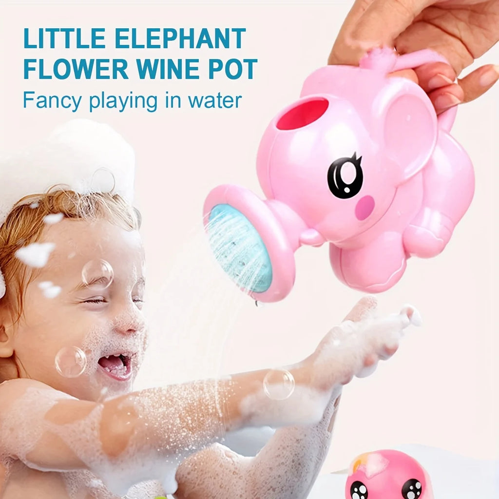 Kids Cartoon Elephant Bath Toy - Shower Kettle Watering Can