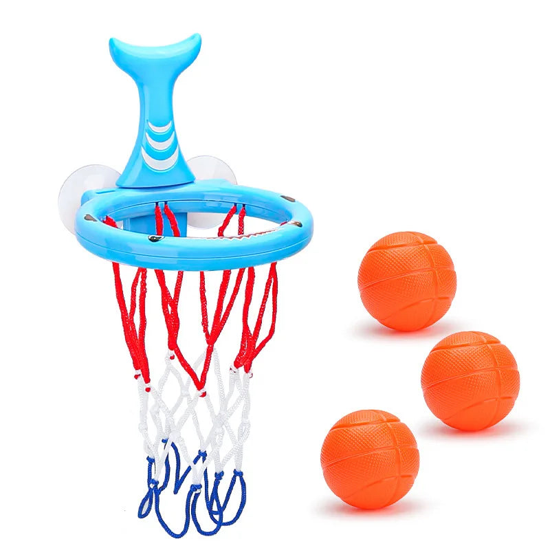 Kids Bath Toy - Suction Cup Basketball Hoop with 3 Balls