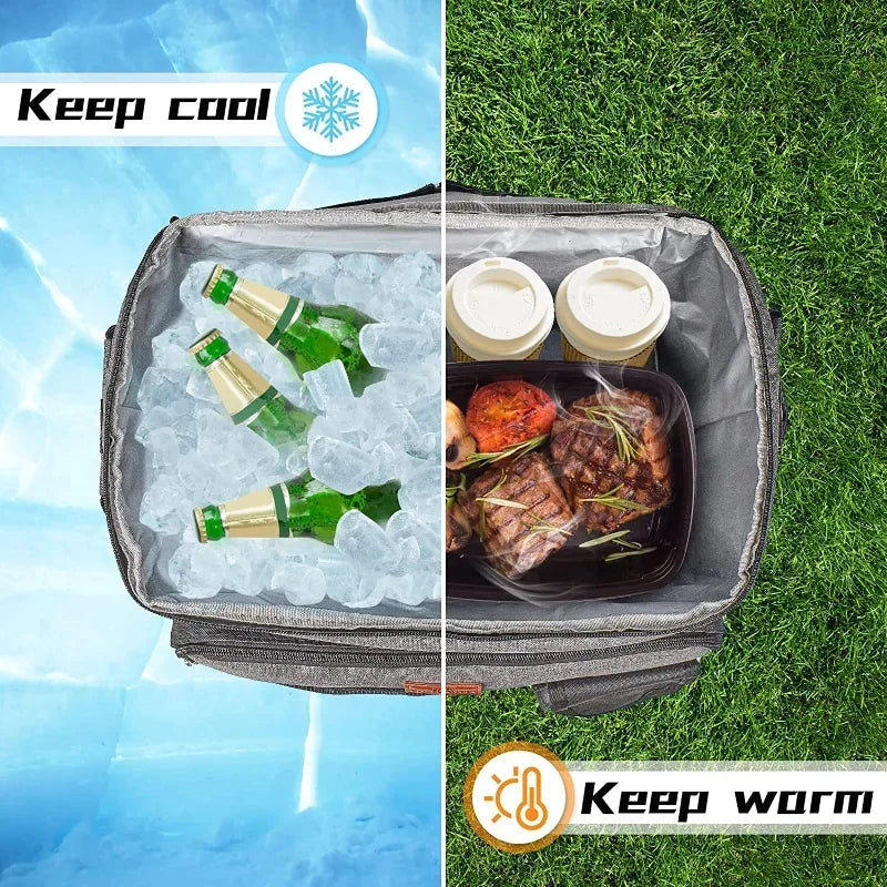 Rolling Cooler with Removable Wheels & Handle