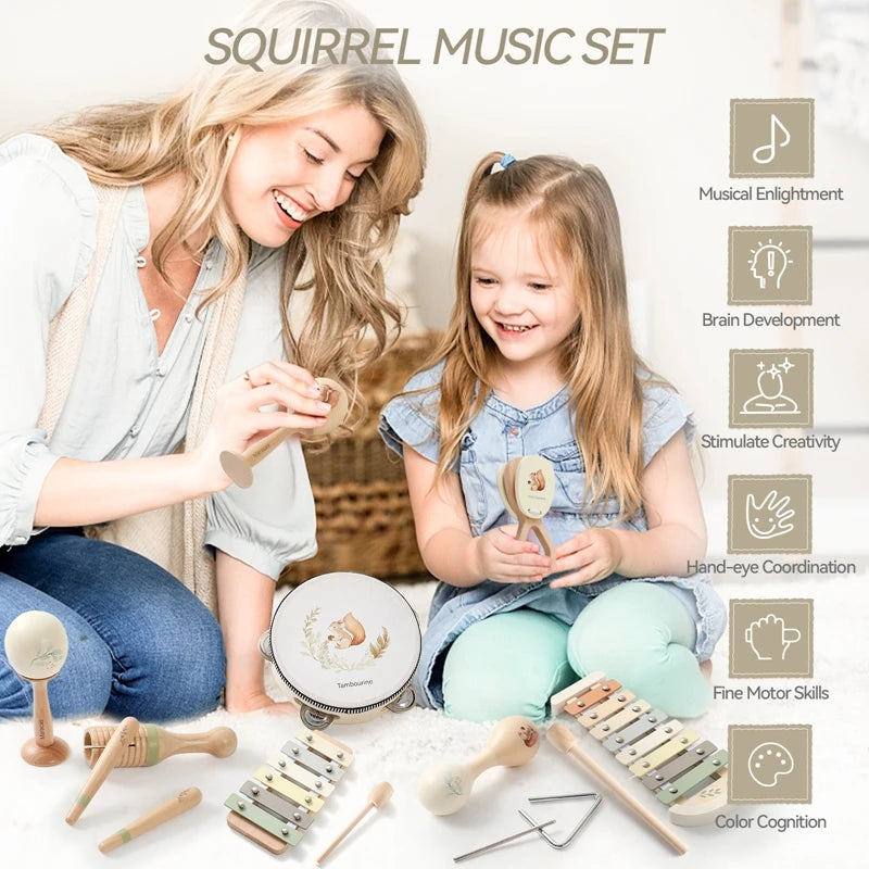Wooden Musical Instruments - Montessori Toy - Educational Toy
