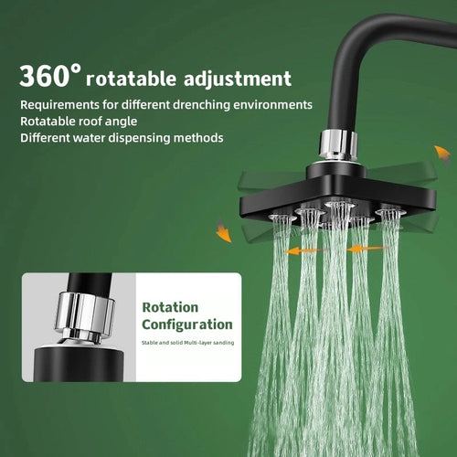 360° Pressurized Mini Surround Shower Head