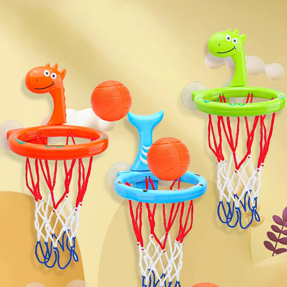 Kids Bath Toy - Suction Cup Basketball Hoop with 3 Balls