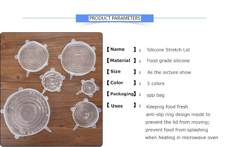 Silicone Stretch Lid - Can Be Reused