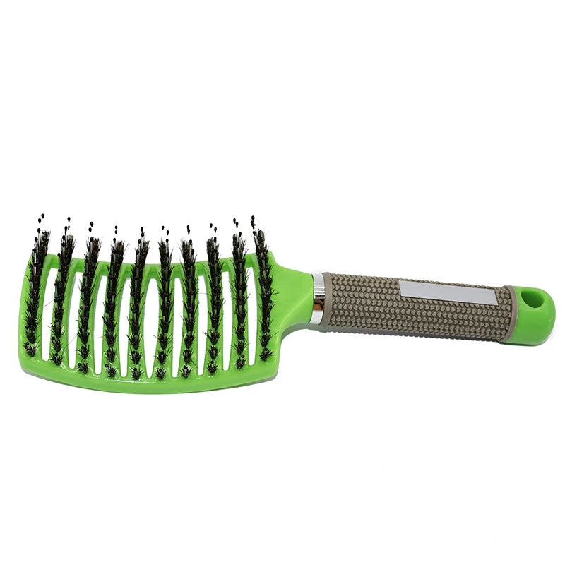 Nylon Bristle Hairbrush – Detangling & Smoothing Brush for All Hair Types