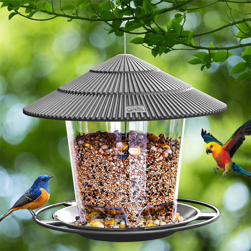 Hanging Outdoor Bird Feeder with Multiple Hole Dispenser