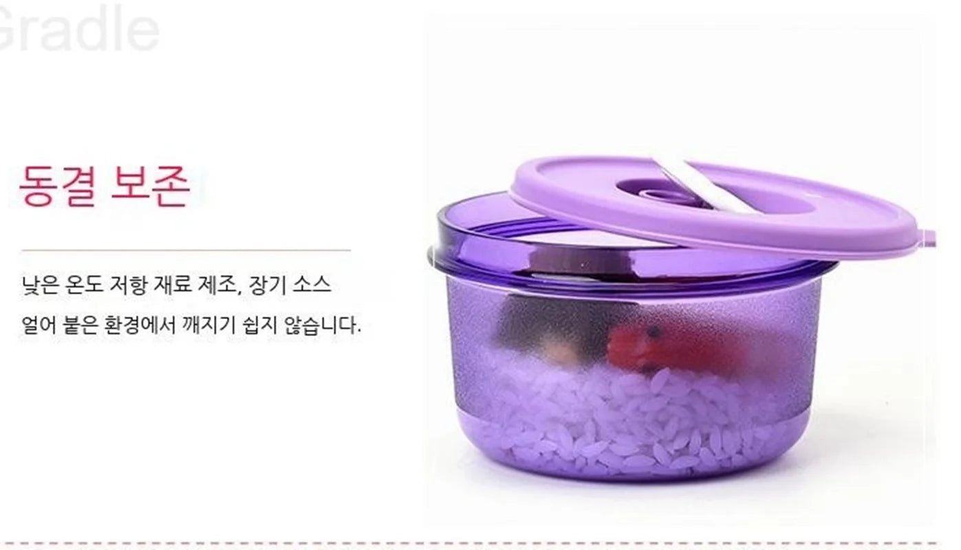 400ml Microwave-Safe Lunch Box – Compact Leakproof Meal Container