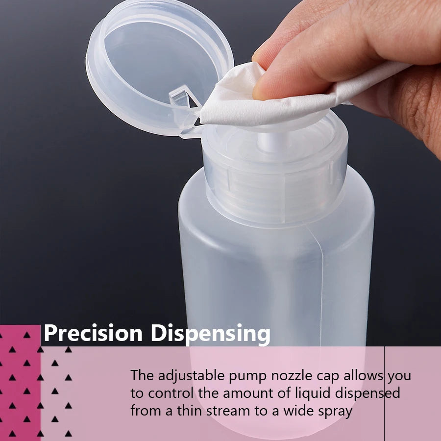 Empty 75ml Pump Dispenser for Nail Polish Remover