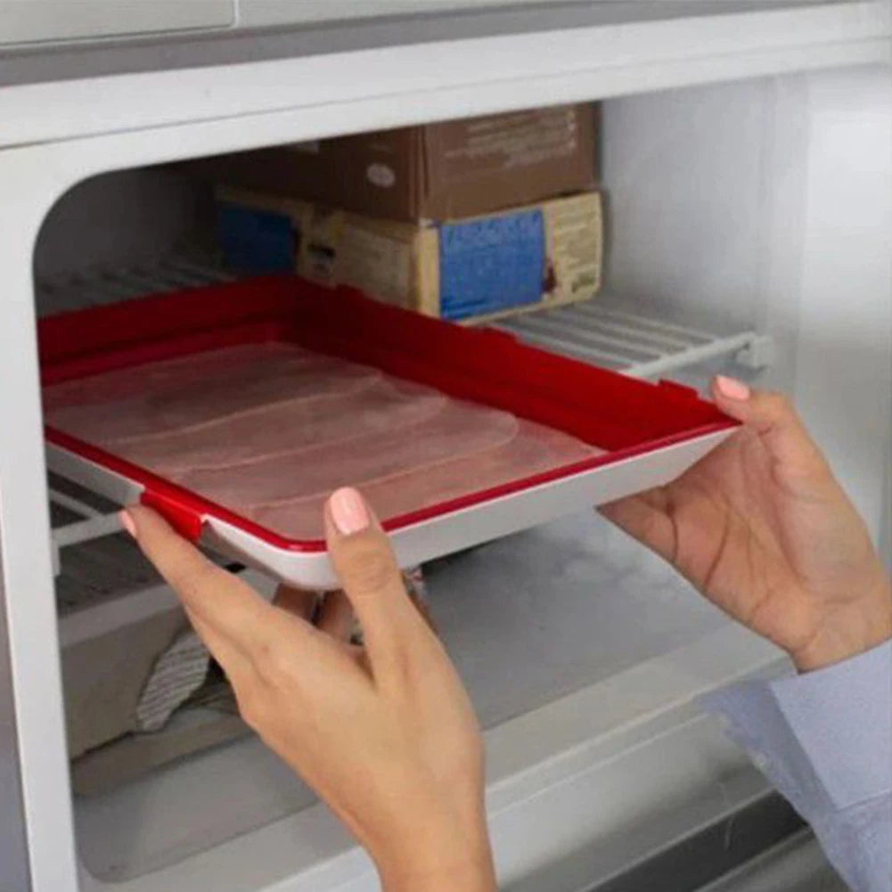 Reusable Stackable Cold Meat Storage Tray – Airtight & Dishwasher Safe