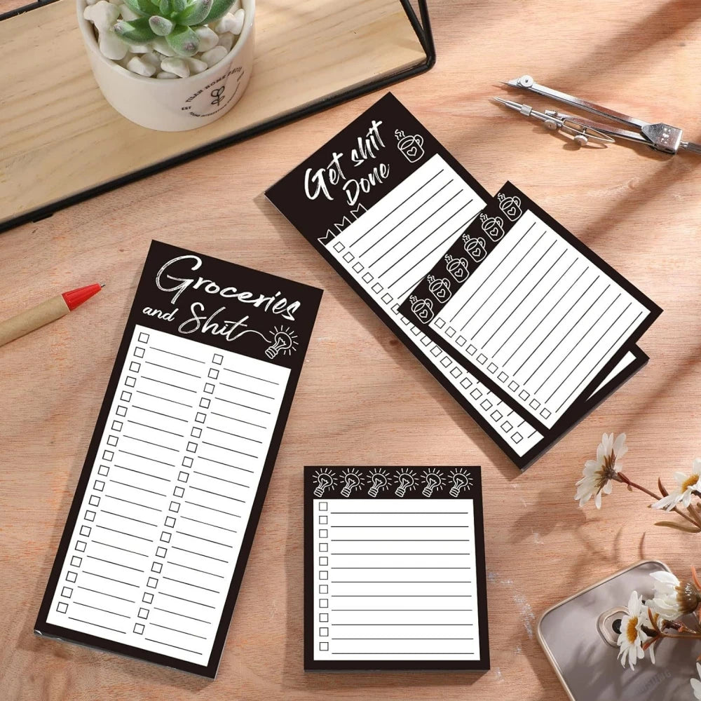 Magnetic Notepad with Pen Holder – Fridge Organiser Pad