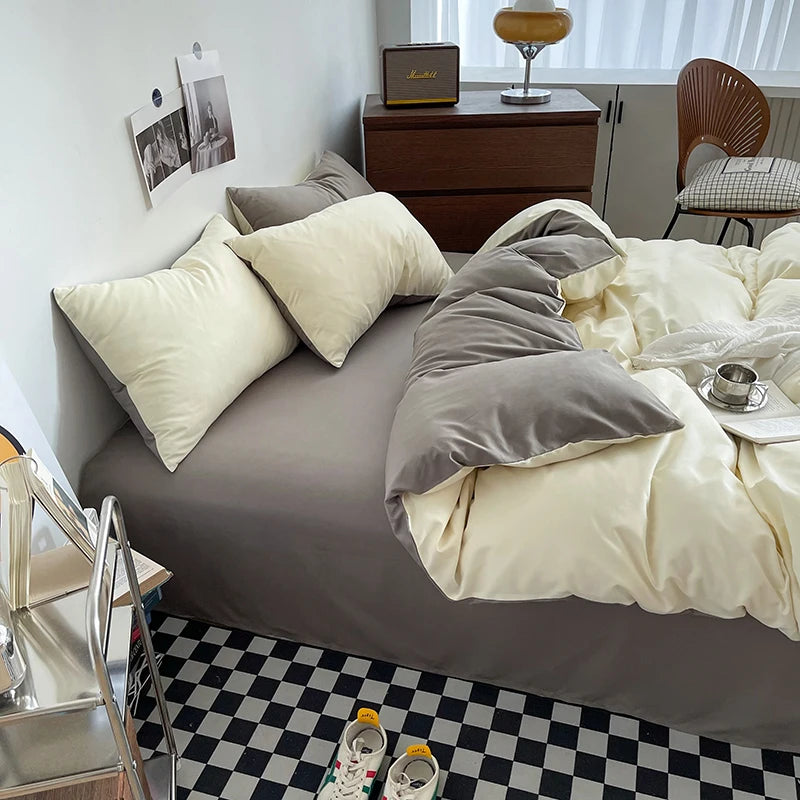 Washed Cotton Duvet Cover Set