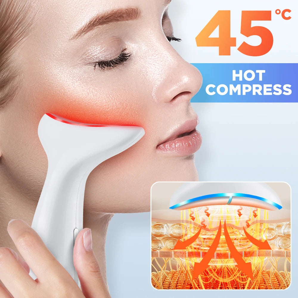 Microcurrent Neck Beauty Device - 3 Massage Modes for Skin Tightening