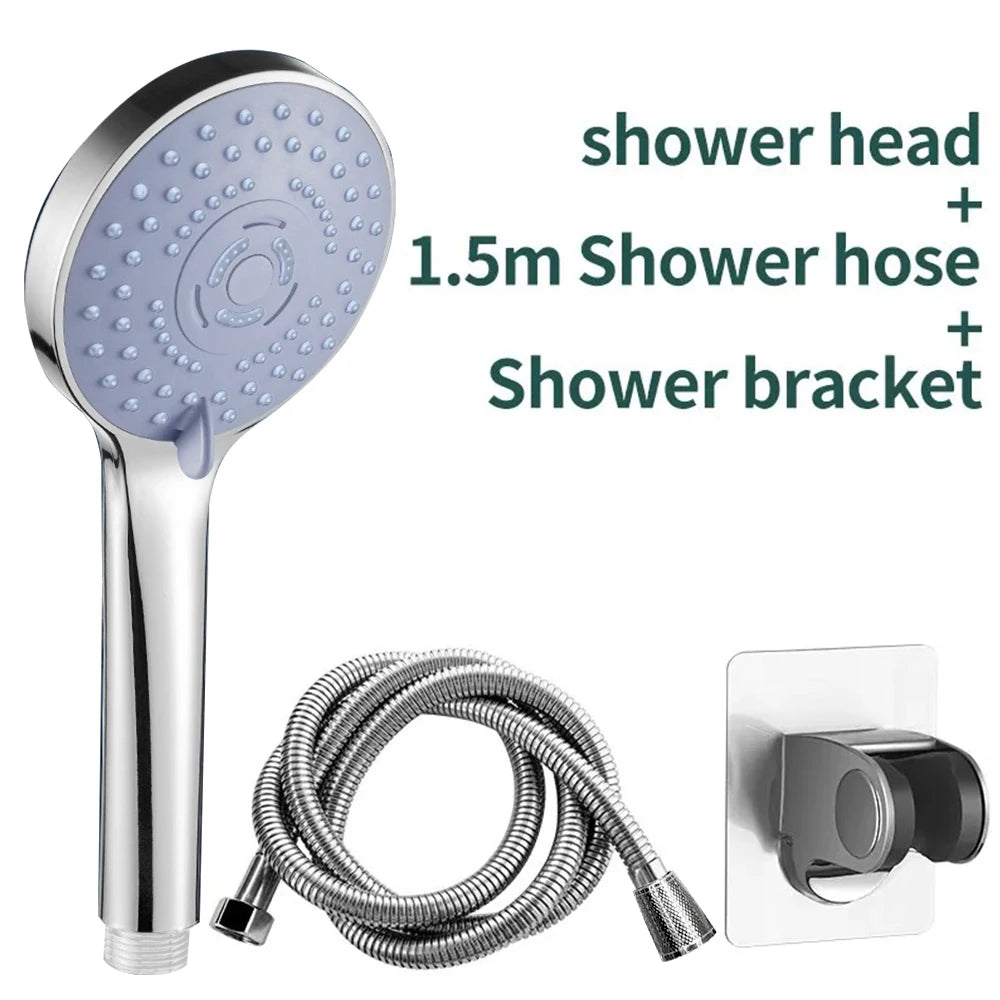 Pressurized Hand Shower - 5 Spray Modes, Large Water Output
