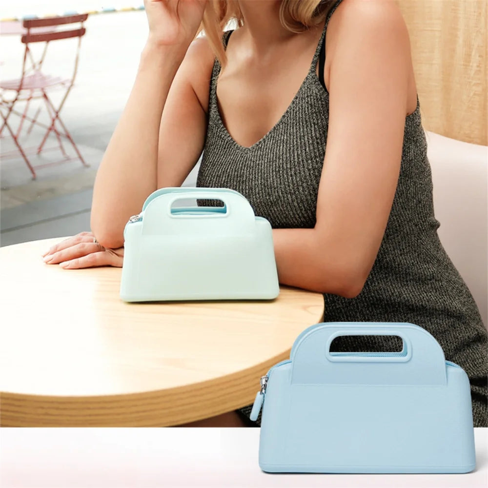 Silicone Hand-Held Cosmetic Bag