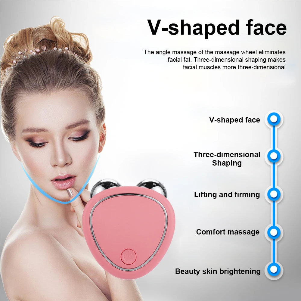 Face Firming Microcurrent Roller - Skin Rejuvenation Device