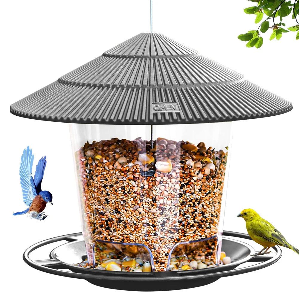 Hanging Outdoor Bird Feeder with Multiple Hole Dispenser