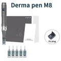Derma Pen - M8 Professional Micro Pen, with 5 R-Nano 0.25mm Replacement Cartridges,