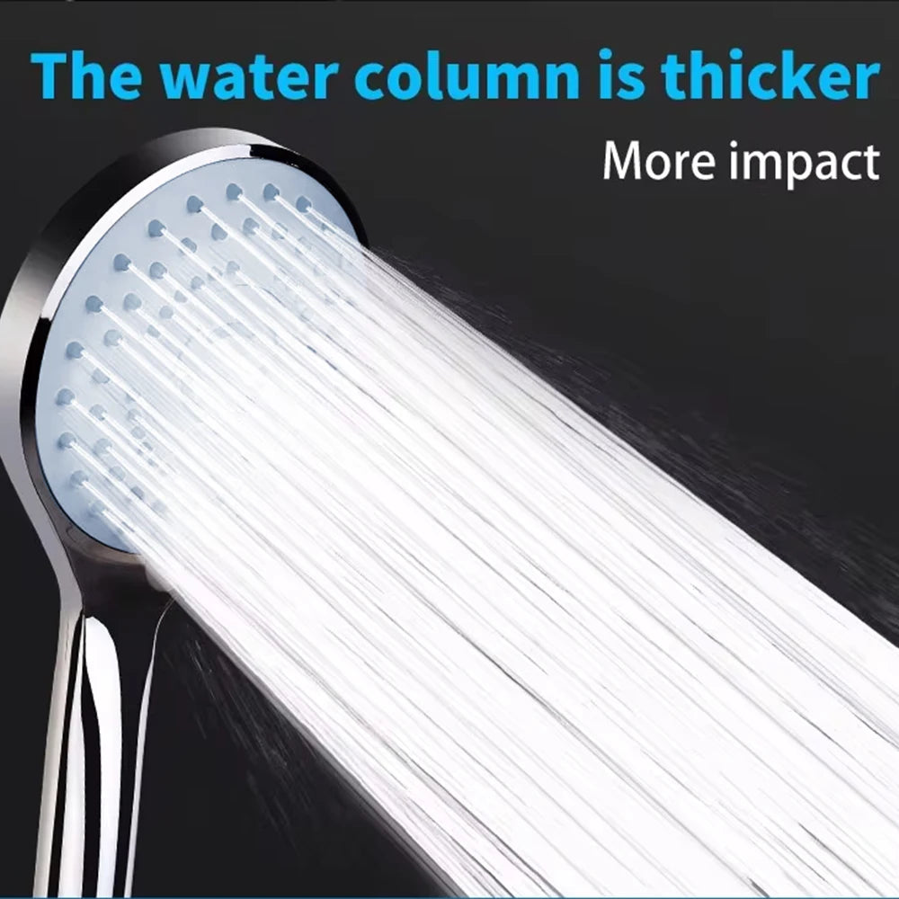 Pressurized Hand Shower - 5 Spray Modes, Large Water Output