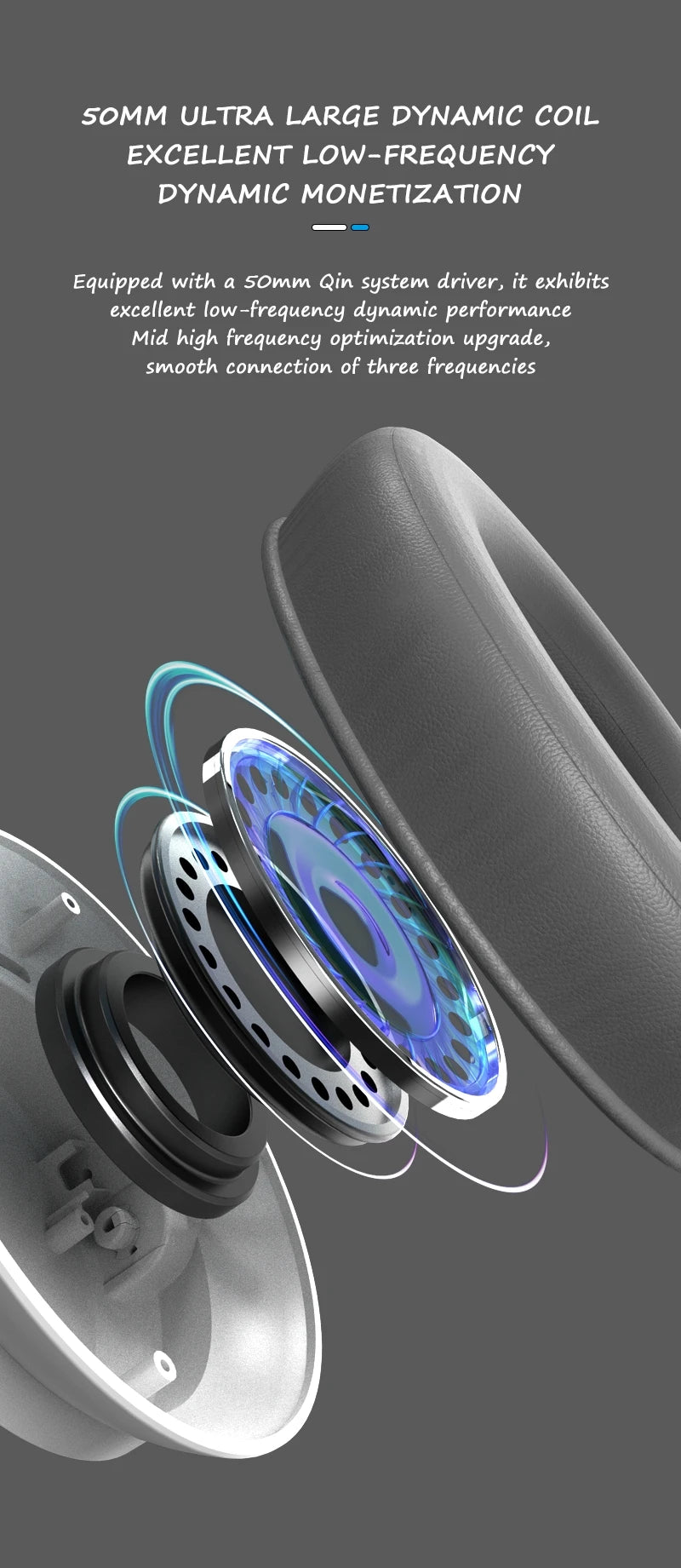 Wireless Bluetooth 5.3 Over-Ear Headphones with Hi-Res Audio