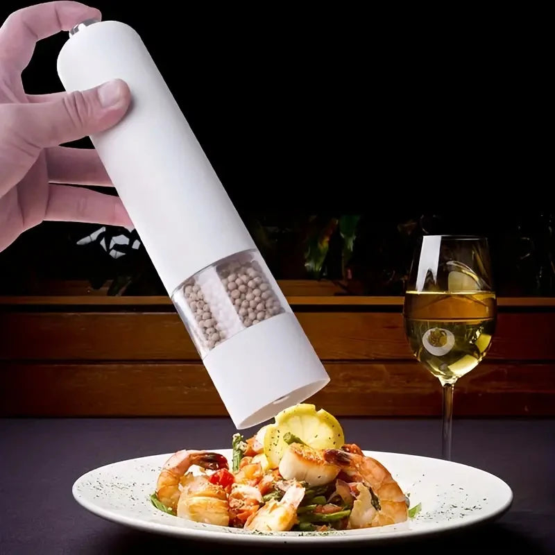 Electric Salt & Pepper Grinder Set – Automatic, Adjustable Coarseness for Cooking & Grilling