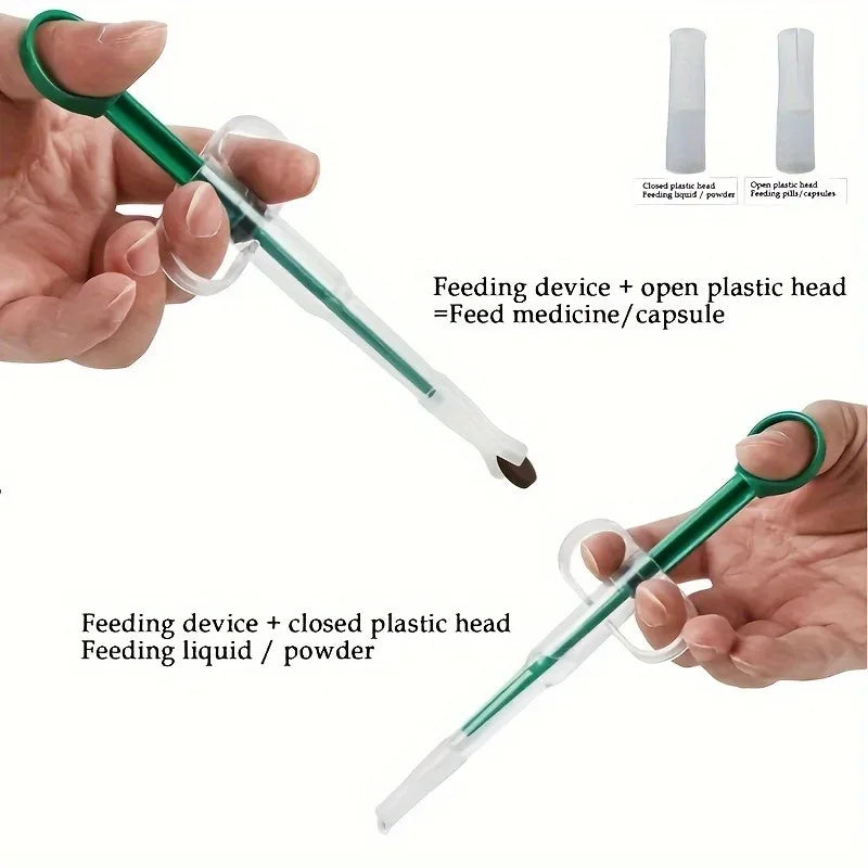 Pet Medicine Dispenser with 2 Soft Tips for Cats & Dogs