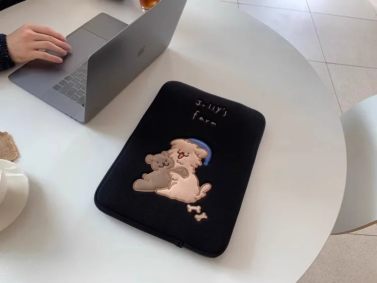 Cute Laptop Sleeve For, MacBook Air Pro 13.3, 13.6, 14, 15, 16, Xiaomi, Huawei, Dell, Asus, HP, Lenovo - 15.6 Inch