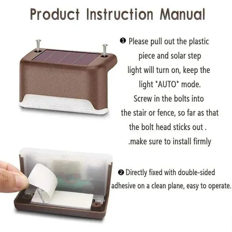 Waterproof Outdoor Solar LED Lights (Pack of 1–12)
