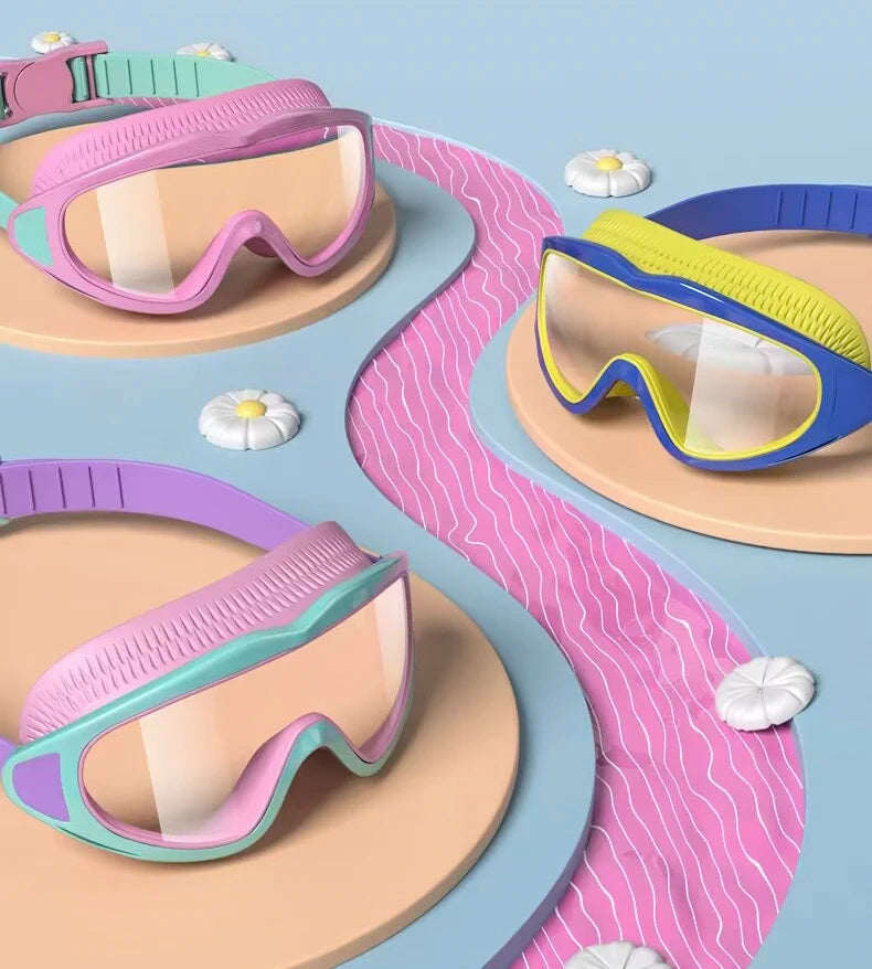 Kids Anti-Fog UV-Protection Swimming Goggles