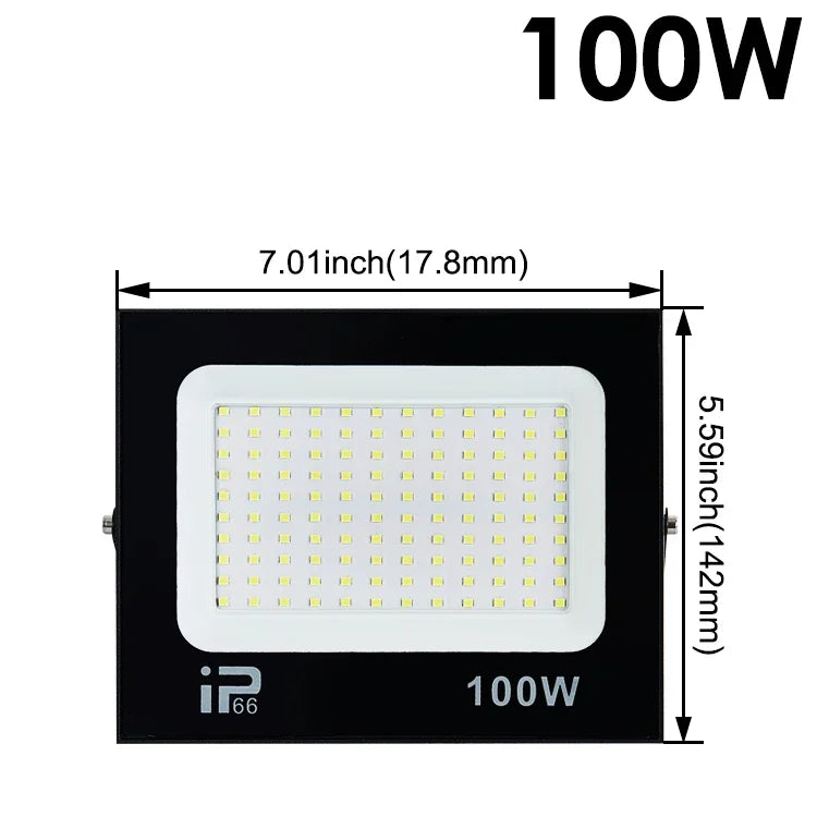 LED Flood Light - Spotlight 100W 150W 200W - Outdoor Lighting 6500K Waterproof - Lamps AC220V